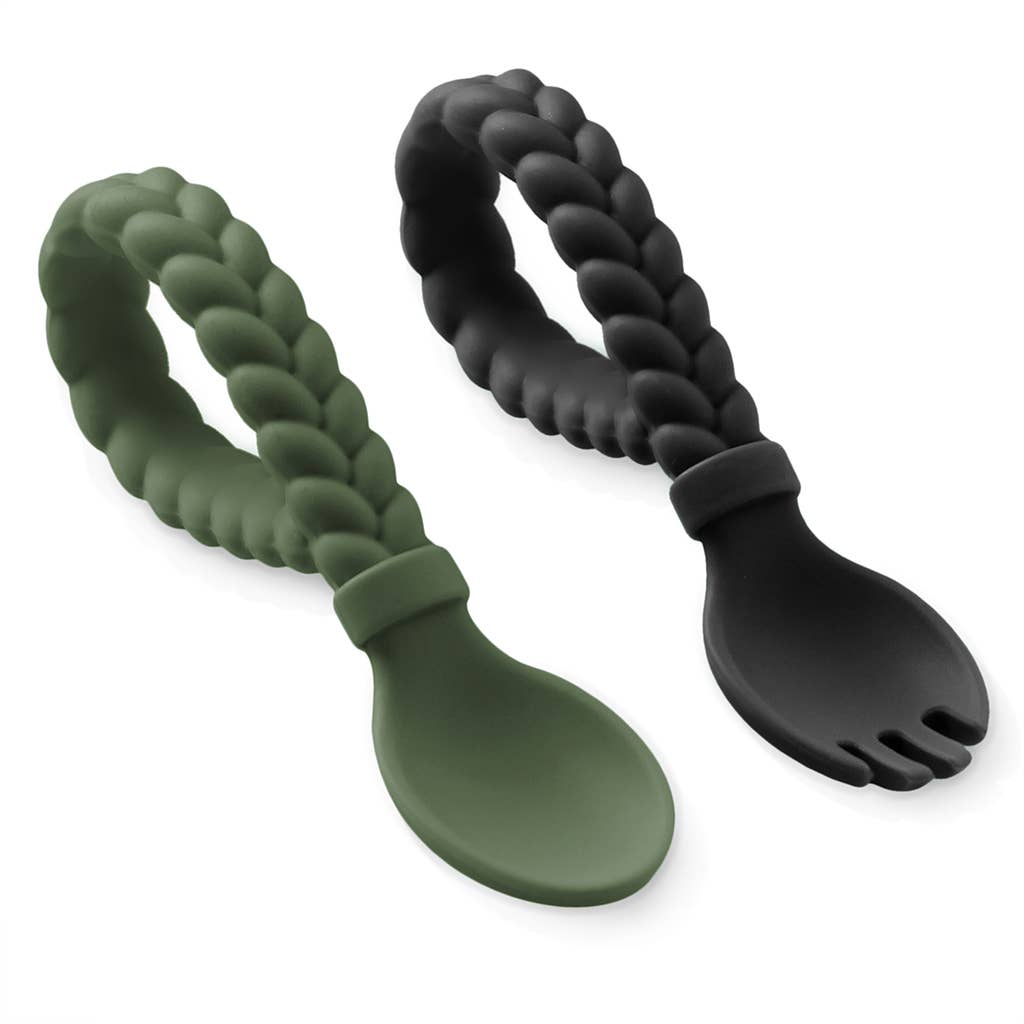 Itzy Ritzy - Sweetie Spoons + Fork Set: Mint
