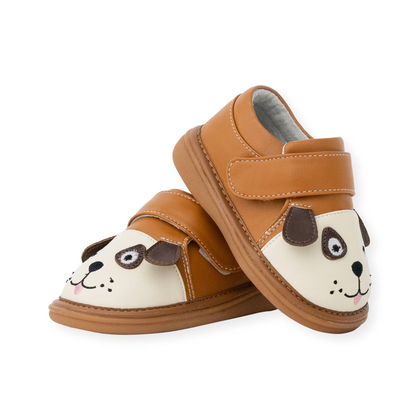 Wee Squeak Fetch the Dog Brown Shoes