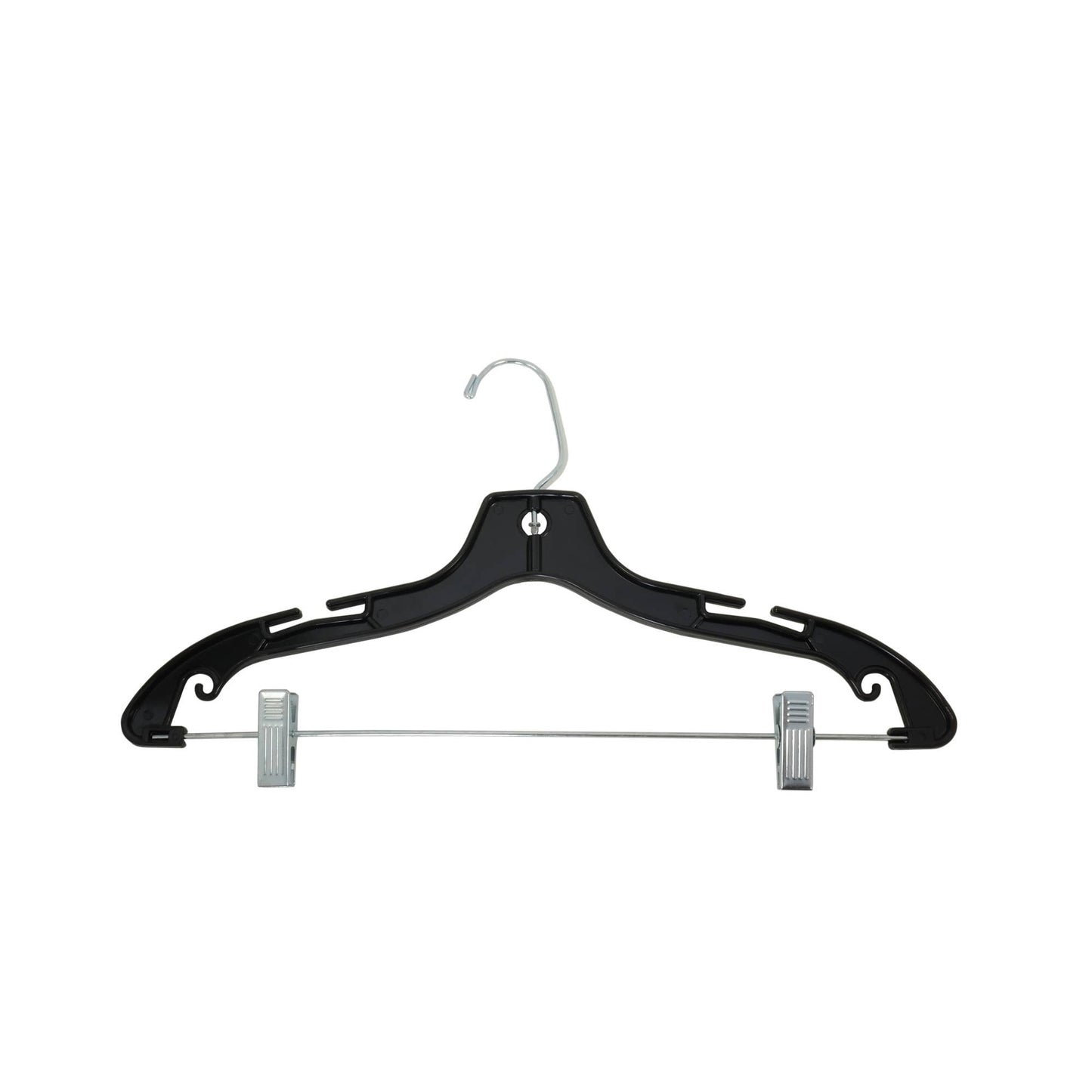 Suburban Sales - Plastic Clothes Top Hanger (100 count): Clear / 12" Childrens' Top Hanger