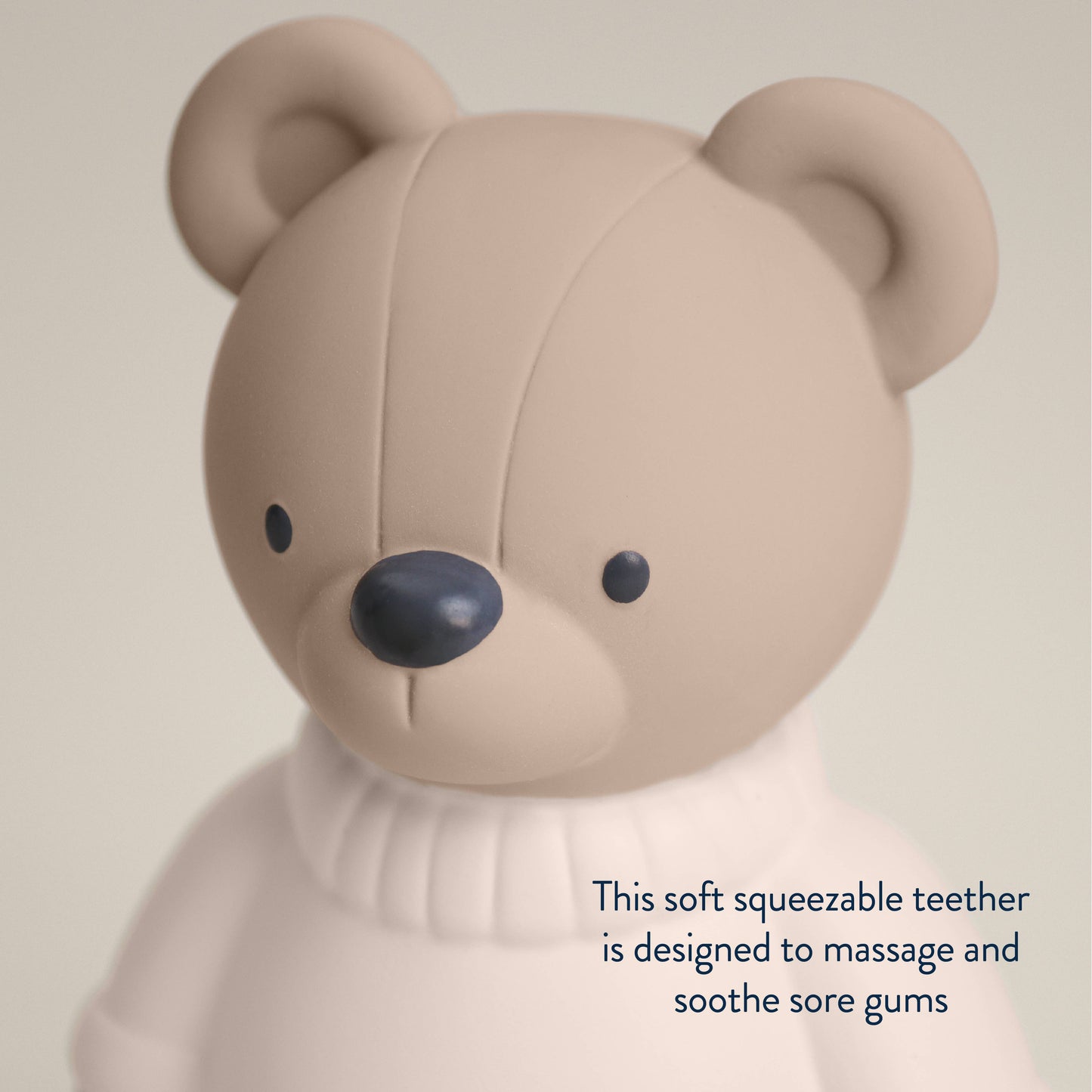 Itzy Ritzy -  Chew Crew: Bear Natural Rubber Teether