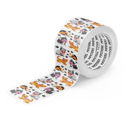 Pipsticks - Playful Kittens Stickers on the Roll (Sold by the Section)