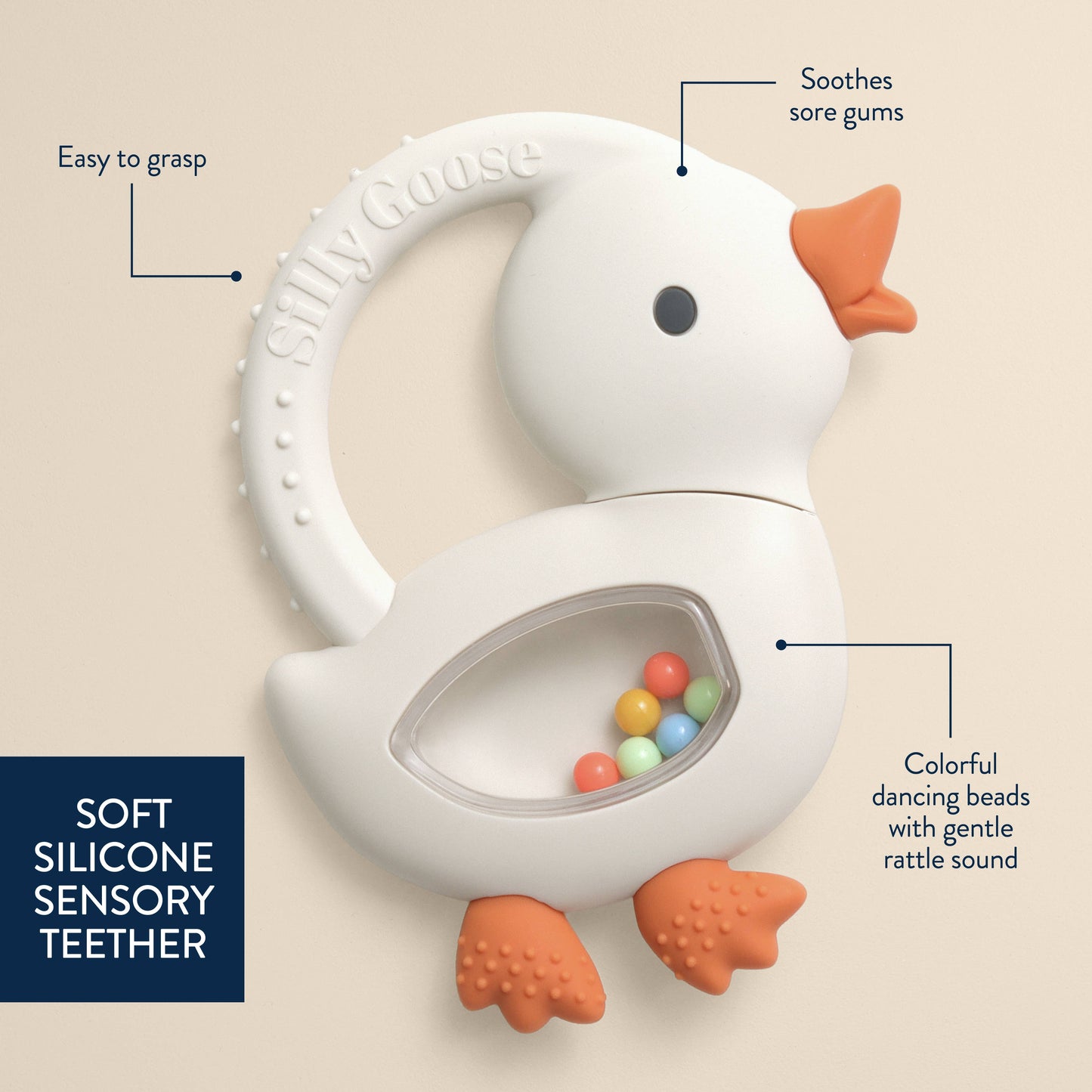 Itzy Ritzy - Bitzy Shake - Silicone Teether with Rattle