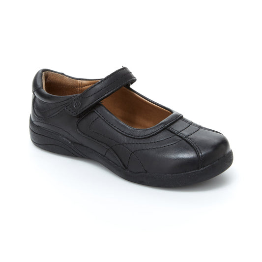 Stride Rite Medium Width Claire Black Uniform Shoes Little Kids