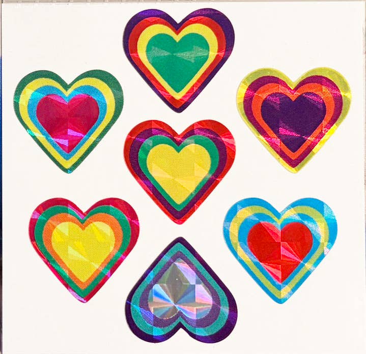 Sticker Garden - Prism Hearts Sticker Sheet