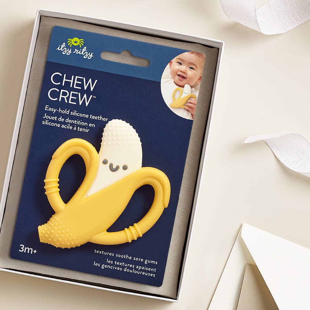 Itzy Ritzy - Silcone Teether Chew Crew: Banana