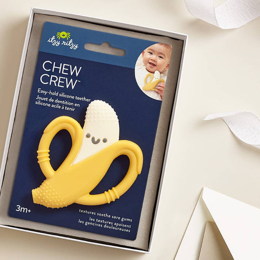 Itzy Ritzy - Silcone Teether Chew Crew: Banana