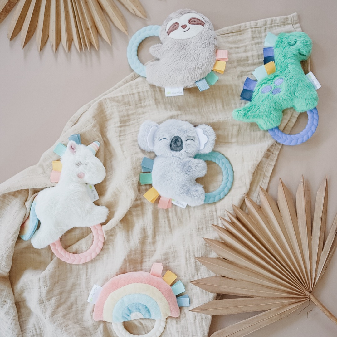 Itzy Ritzy - Ritzy Rattle Pal Plush Rattle Pal with Teether: Unicorn