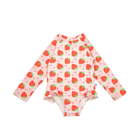 ZOOCCHINI - Rashguard Ruffled 1pc Swimsuit