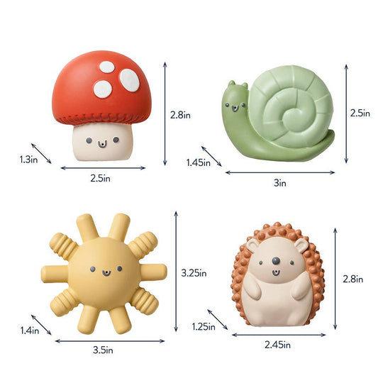 Itzy Ritzy Canada - Itzy Squirt™ 4-Pack of Soft Bath Toys