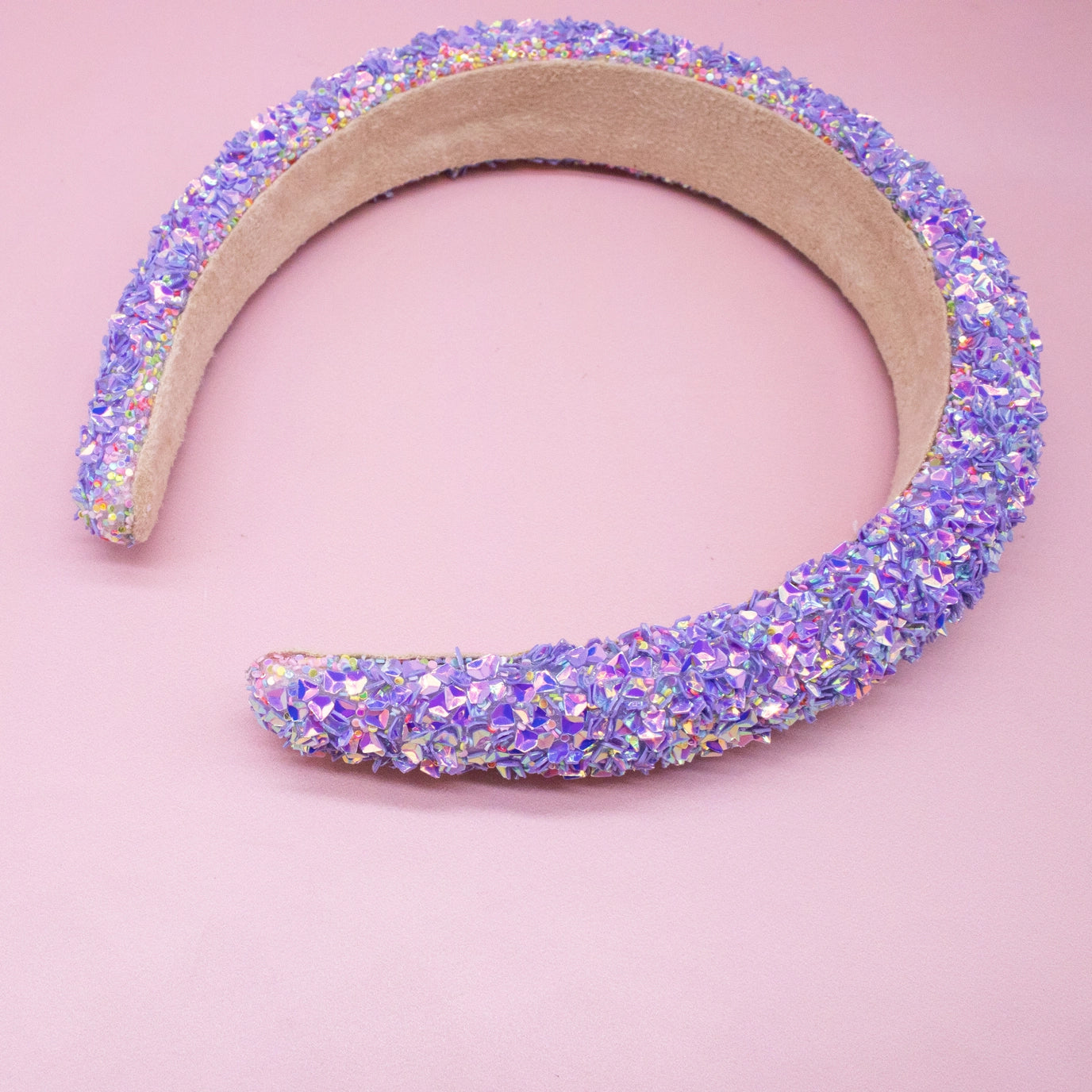 Frog Sac Kids Padded Headband, Chunky Sequin Hair Band