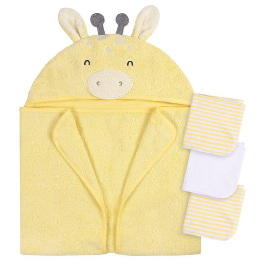Gerber - 4pc Bath Set - Yellow Giraffe