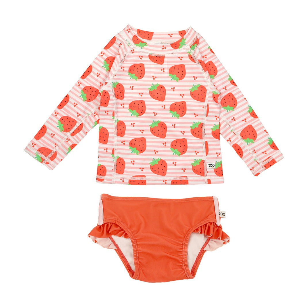 ZOOCCHINI - Rashguard Swim Top + Bikini Bottom Set