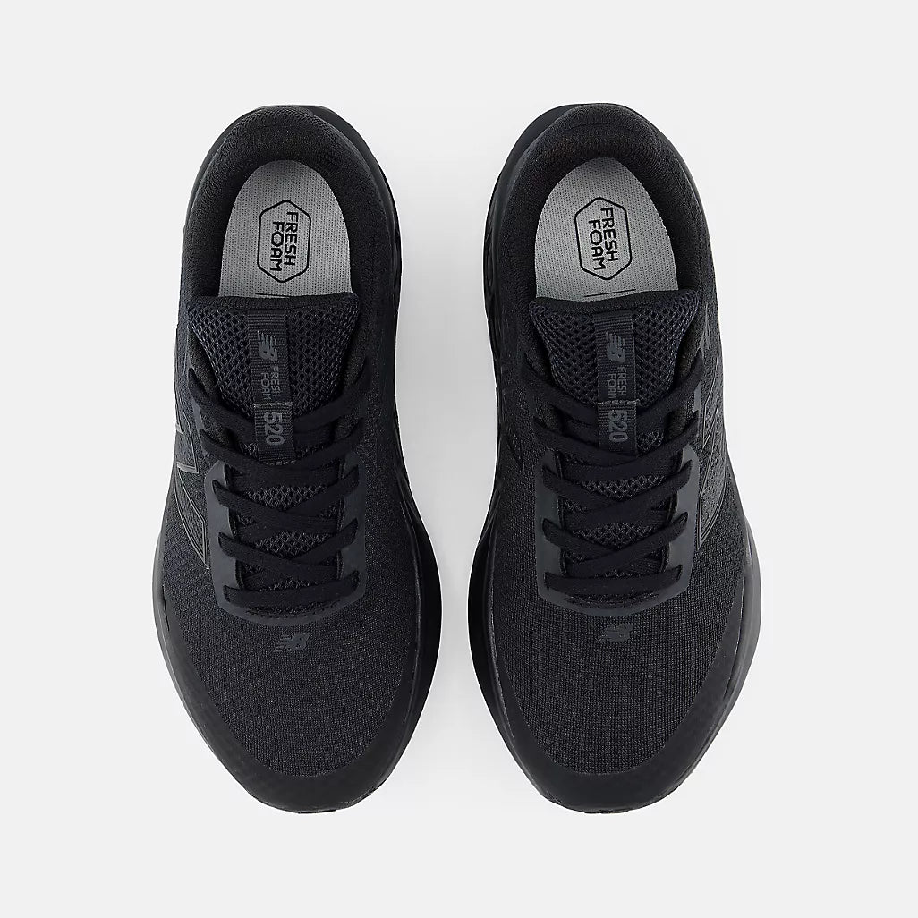 New Balance 520 Big Kids Lace Up Sneaker Black
