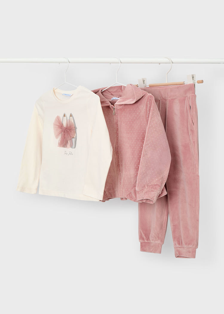 Mayoral  Girl 3-Piece Set Tracksuit Makeup (Pink)
