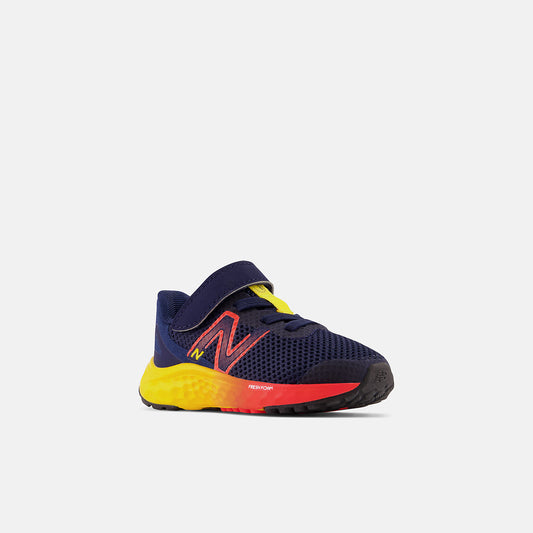 New Balance Fresh Foam Arishi v4 Running Shoes – Bungee Lace with Top Strap - Toddler - Team Navy