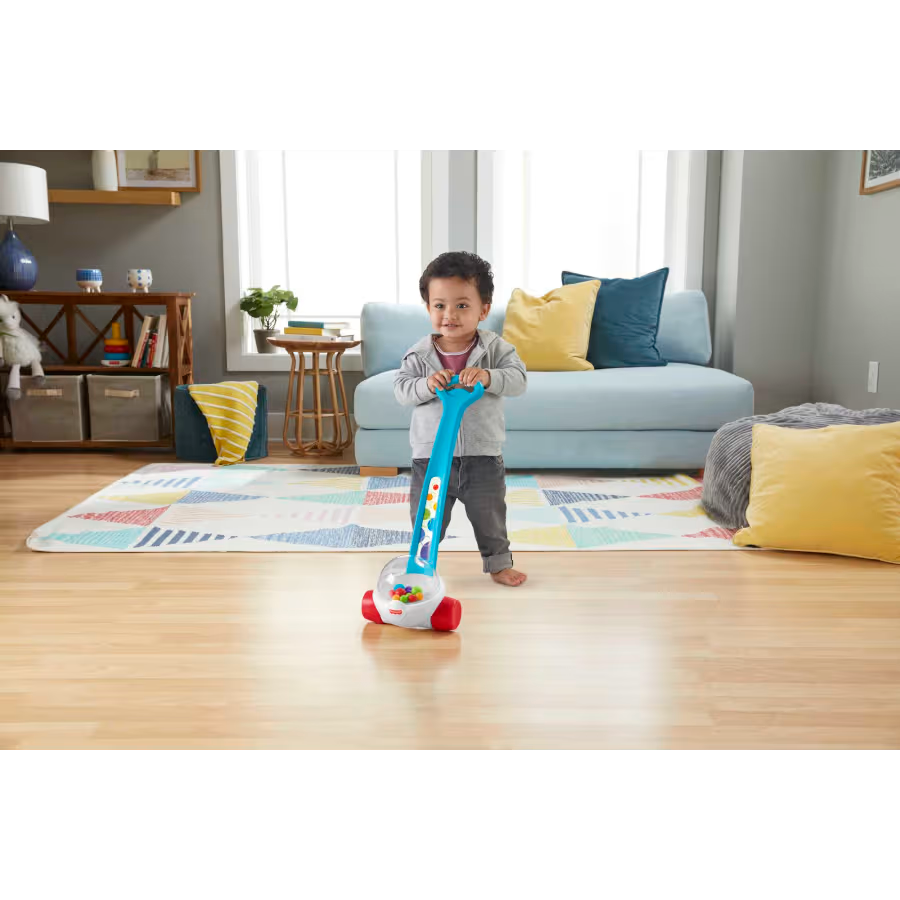 Fisher-Price Corn Popper Push Walking Toy Blue