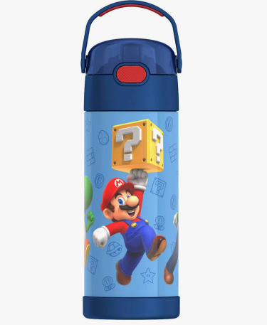 Thermos - 410ml (14Oz) Stainless Steel FUNtainer Water Bottle with Straw