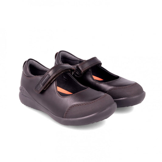 Biomecanics Girls Mary Jane School Shoes with Toe Guard Black 181121