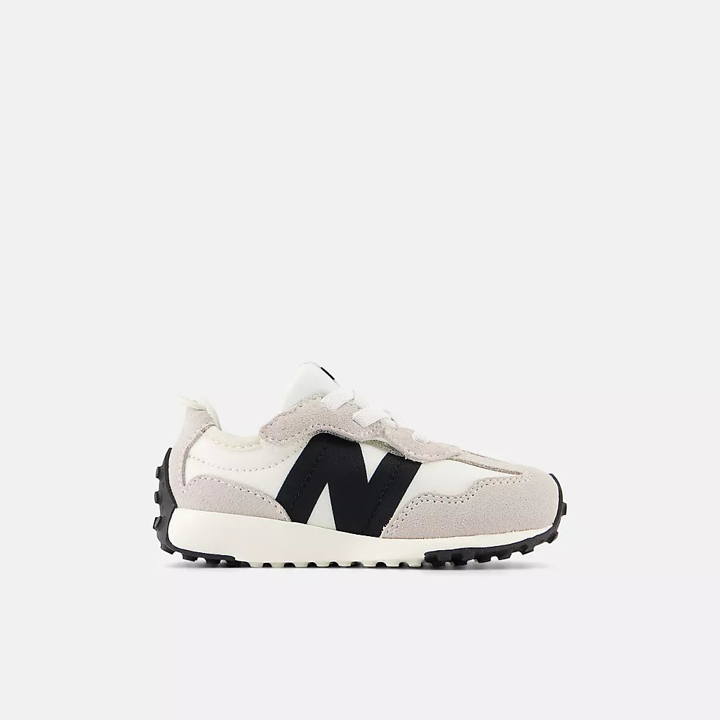 New Balance 327 Toddler Hook and Loop Sneaker Silver Birch