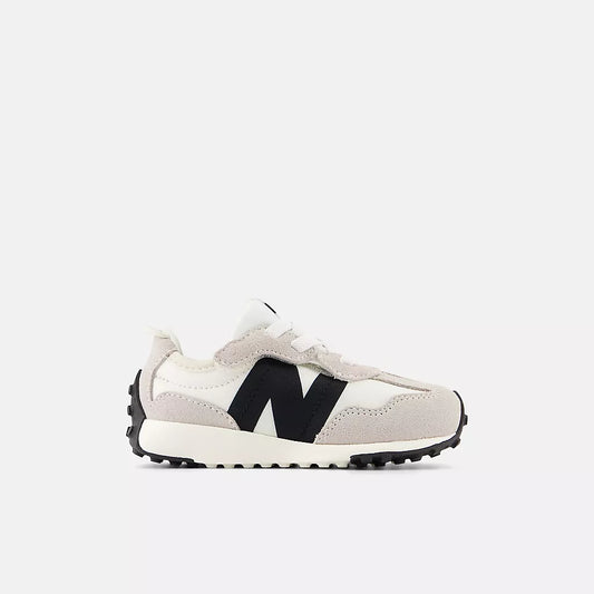 New Balance 327 Toddler Hook and Loop Sneaker Silver Birch