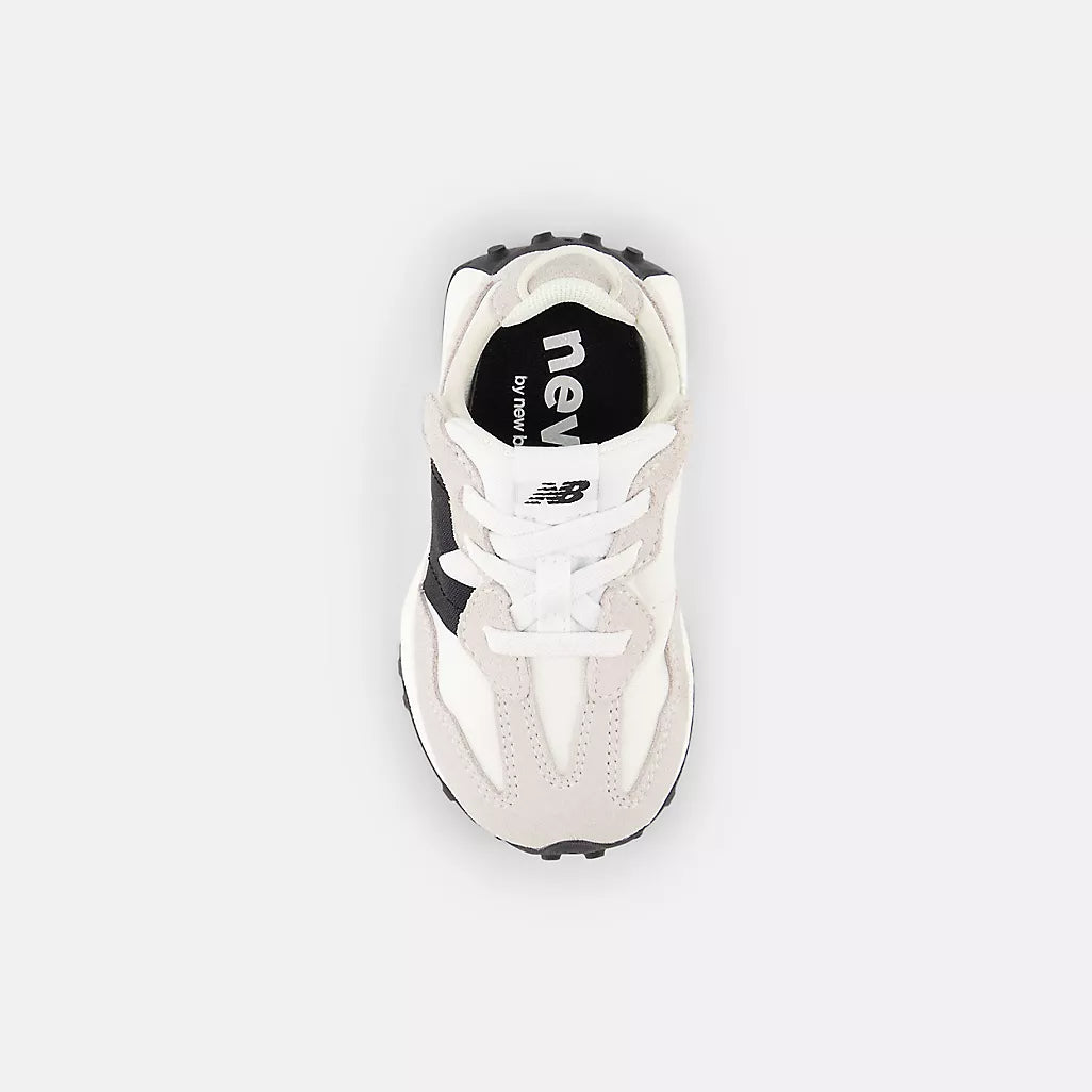 New Balance 327 Toddler Hook and Loop Sneaker Silver Birch