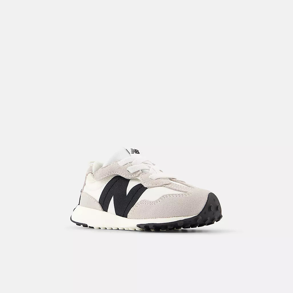 New Balance 327 Toddler Hook and Loop Sneaker Silver Birch