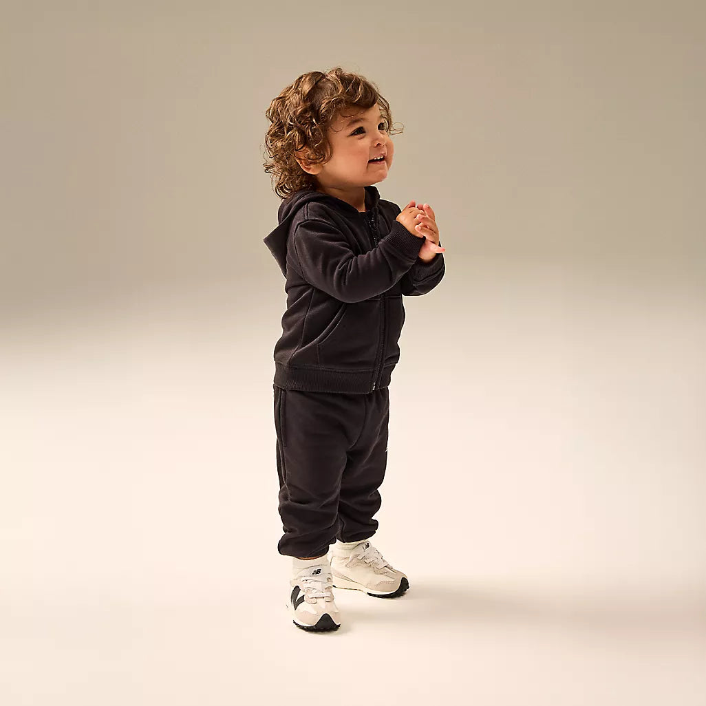 New Balance 327 Toddler Hook and Loop Sneaker Silver Birch