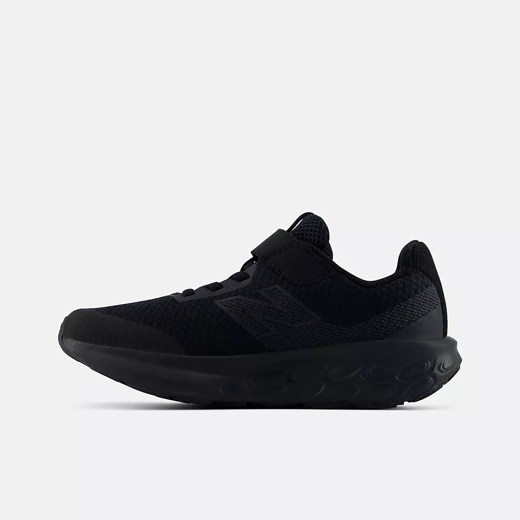 New Balance 520 Little Kids Bungee Lace Sneaker Black