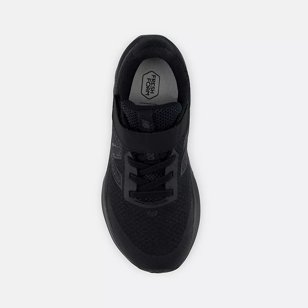 New Balance 520 Little Kids Bungee Lace Sneaker Black