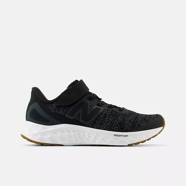 New Balance Fresh Foam Arishi v4 Running Shoe - Bungee Lace - Little Kid - Black