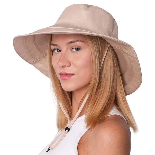 Jan & Jul - Adult Women's Wide Brim Cotton Hat