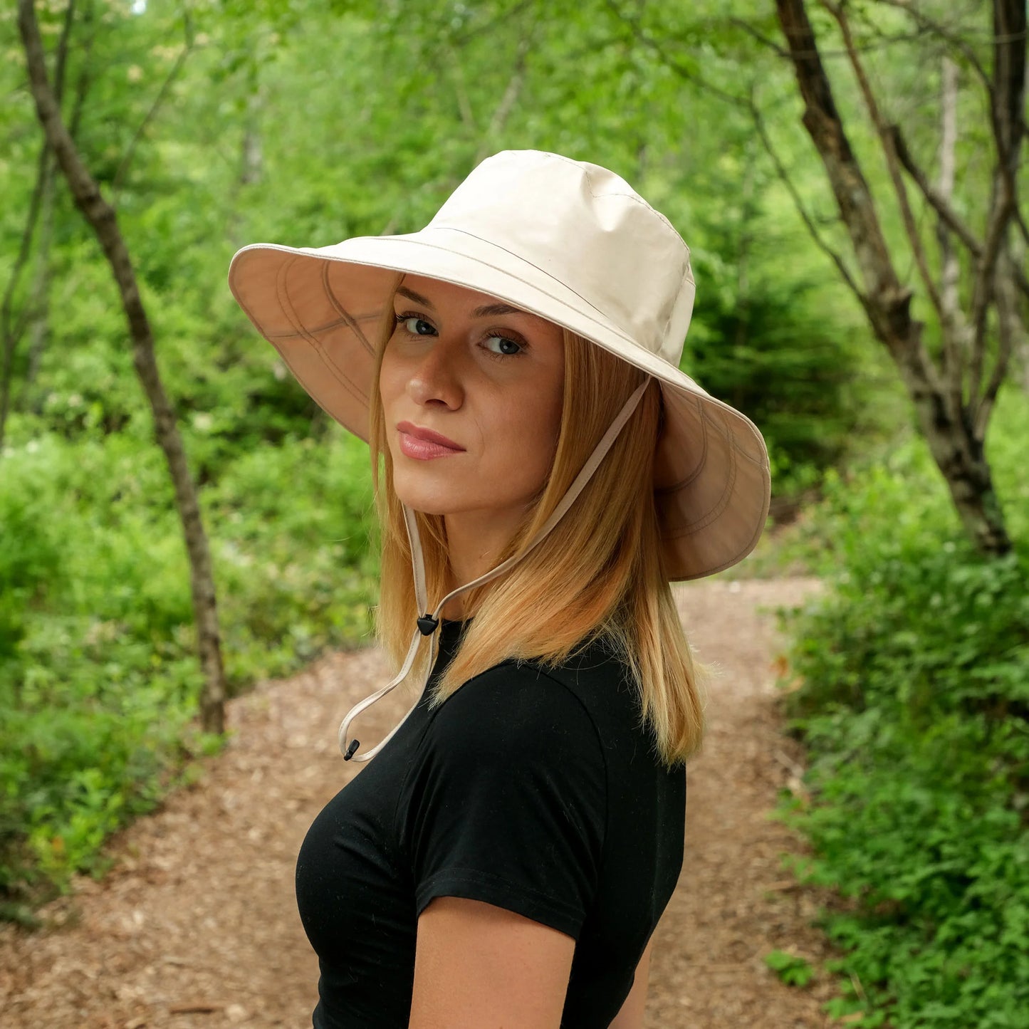Jan & Jul - Adult Women's Wide Brim Cotton Hat