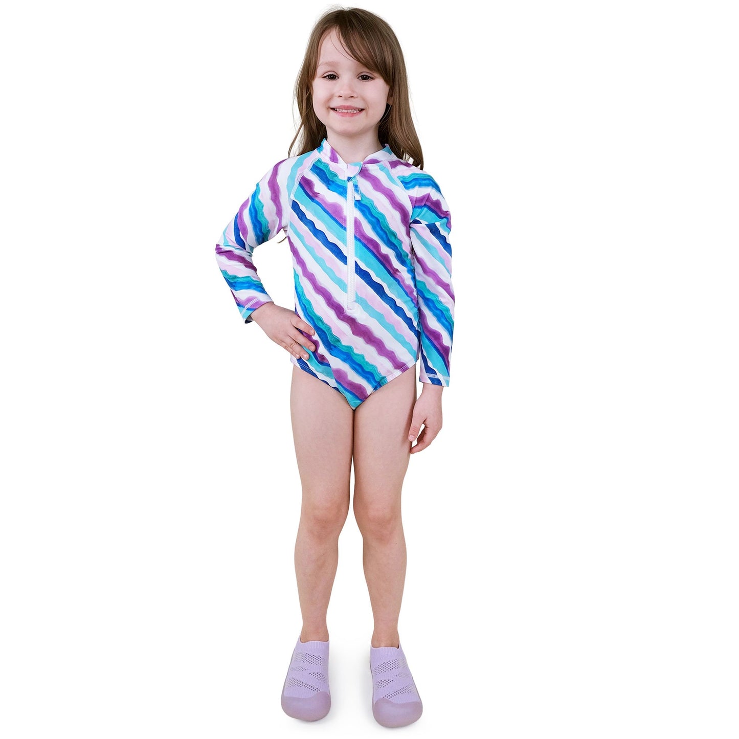 Jan & Jul - One Piece Long Sleeve Swimsuit